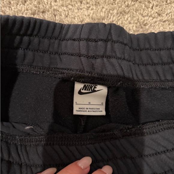 Nike Black Sweatpants with White Logo - Picture 3 of 3